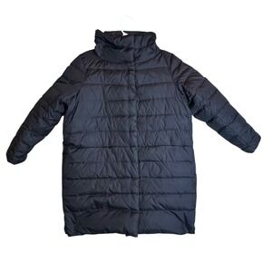 Eileen Fisher Down Puffer Parka Long Coat Women's 1X